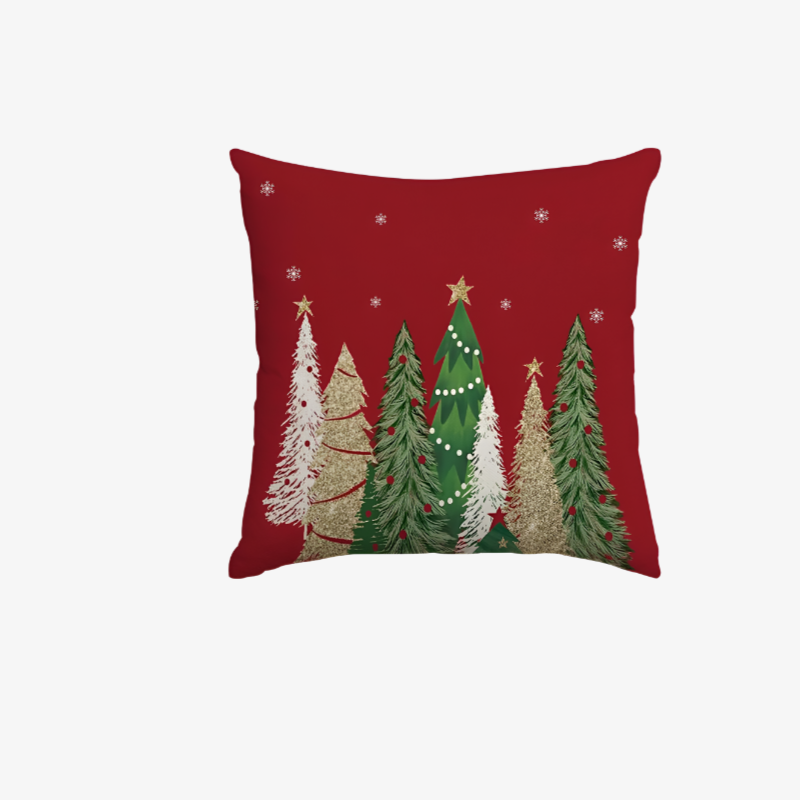 크리스마스 눈사람 린넨 쿠션 커버 소파 장식 쿠션