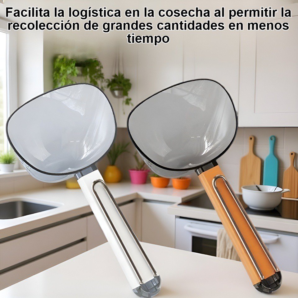 Recipiente de gran capacidad para recoger granos en uso