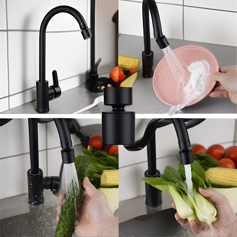 อุปกรณ์เสริมก๊อกน้ำยืดได้สำหรับล้างหน้า หมุนได้อเนกประสงค์