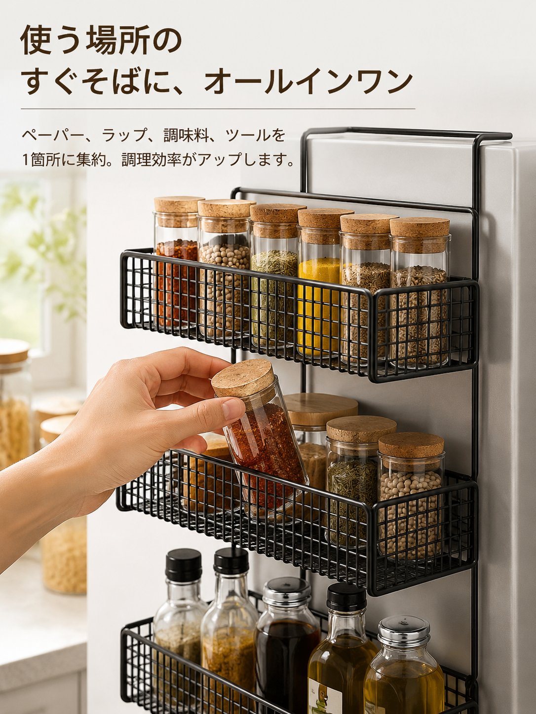 キッチン用品大全多目的収納ラック