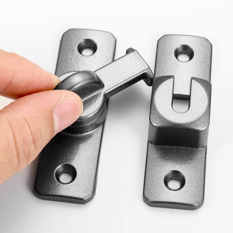 免打孔鋁合金推拉門鎖 家具門栓鎖扣