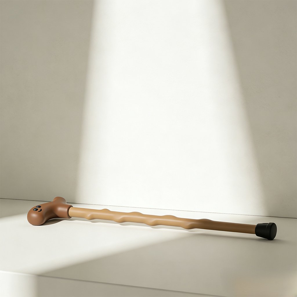 Anti-slip Shock Absorbing Hiking Stick close-up