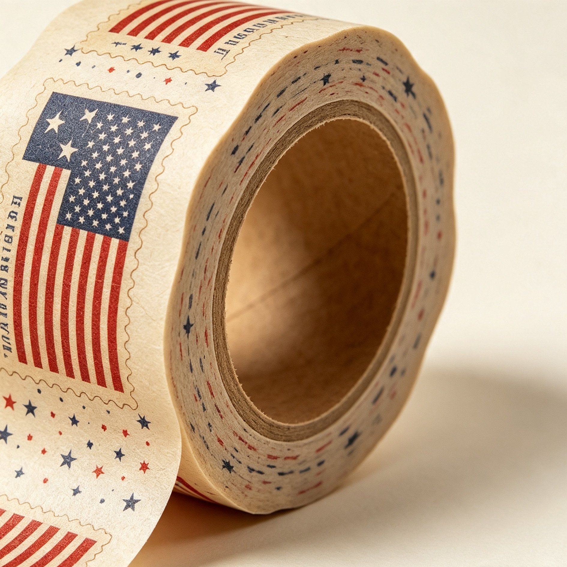 Washi tape with retro flag designs for scrapbooking
