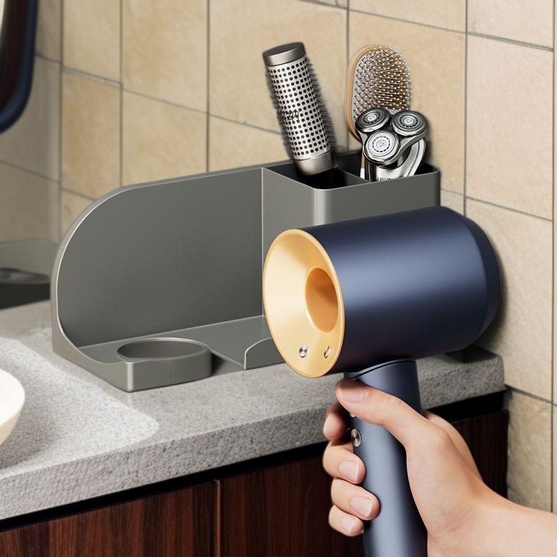 드라이기 거치대 무타공 욕실 수납 벽걸이 선반