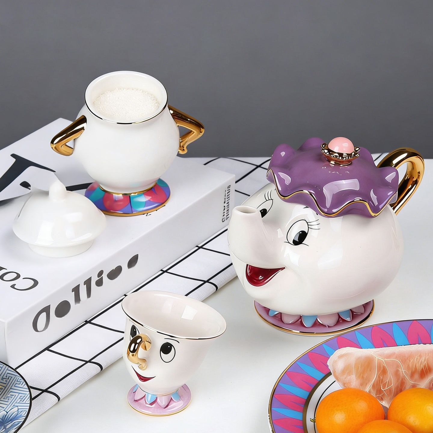 金メッキセラミックコーヒーカップ