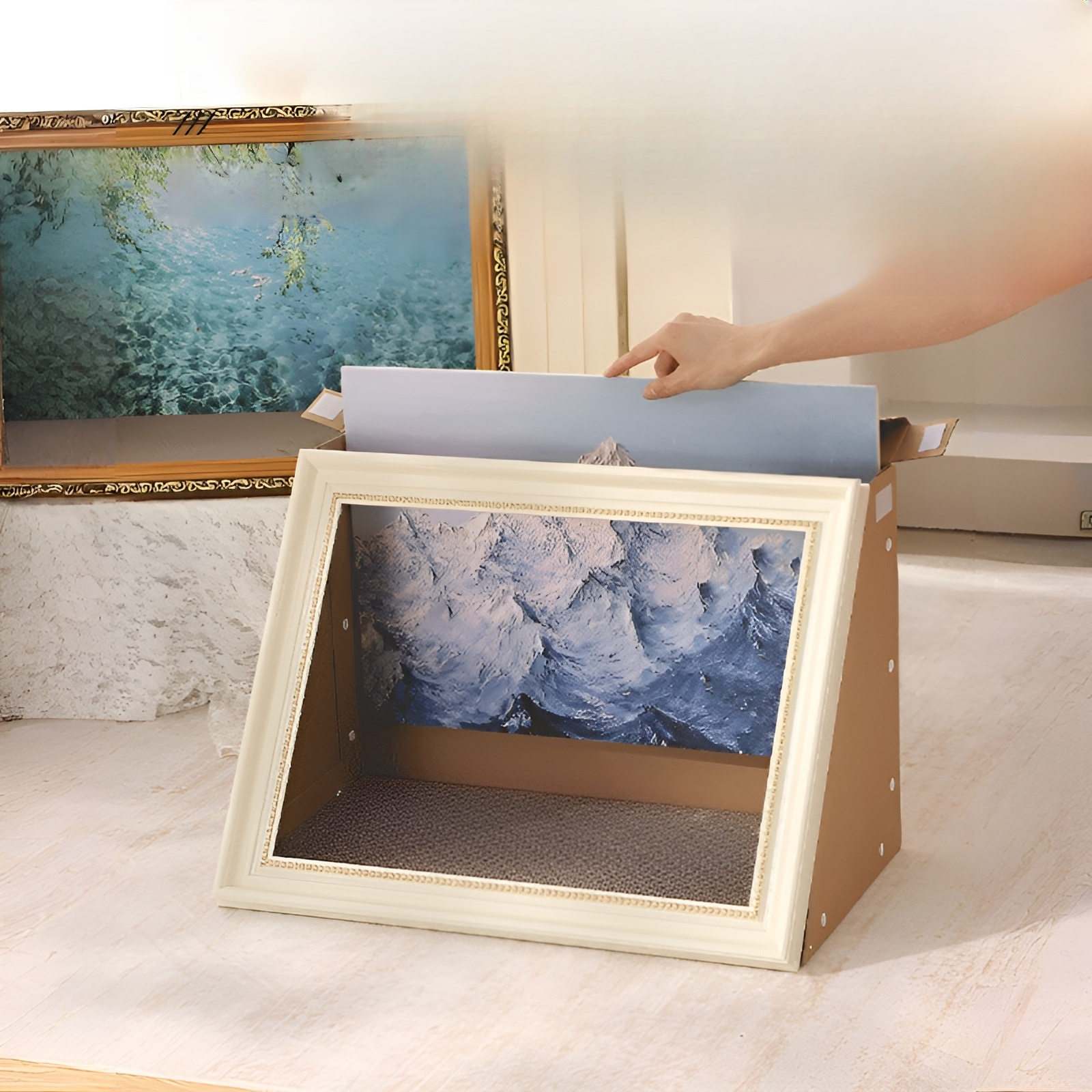 四季通用油畫相框貓窩