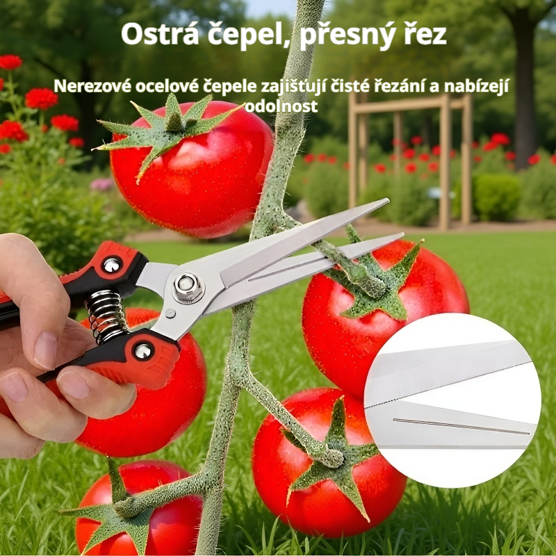 Zahradnické nůžky s úsporou síly