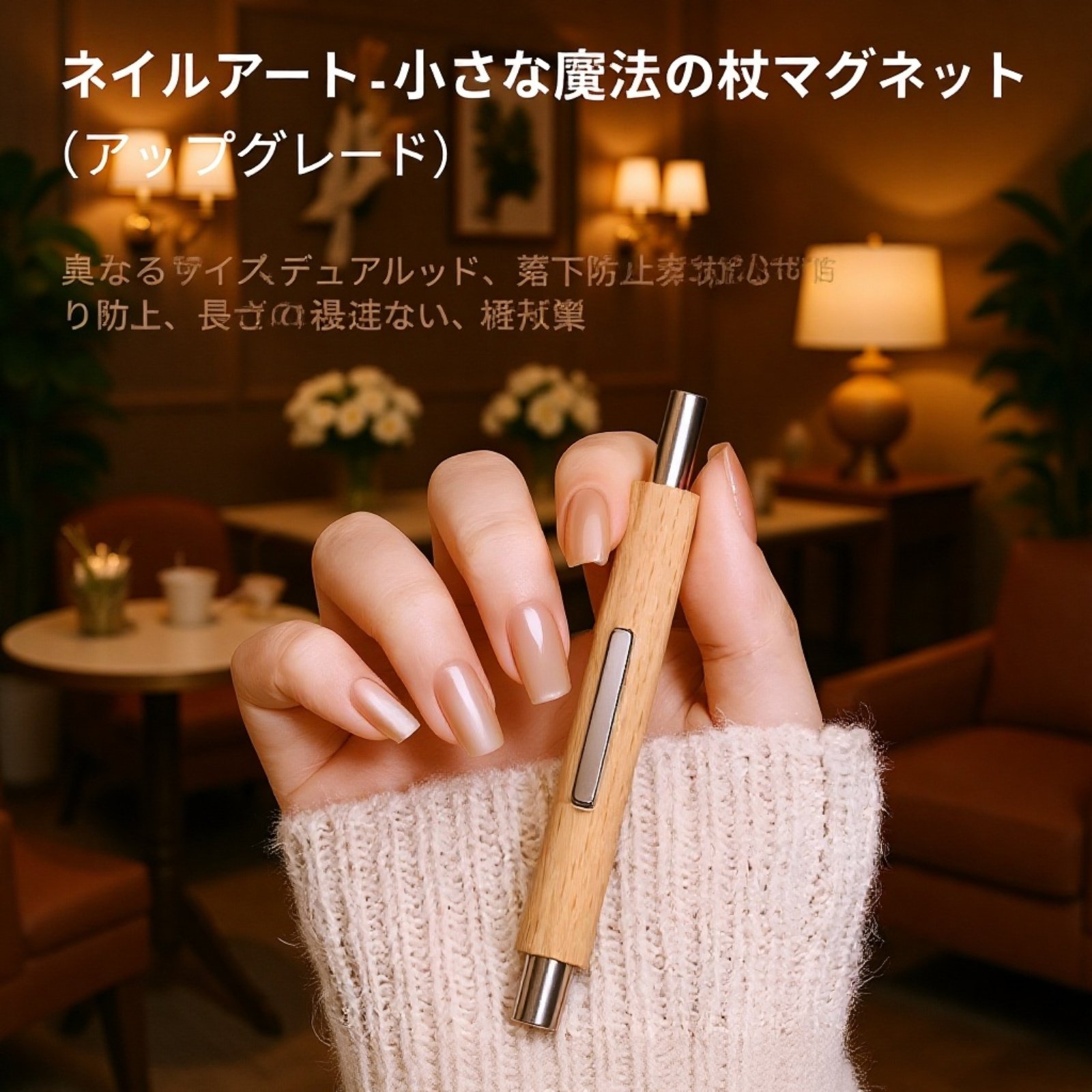 三合一キャットアイネイルジェル用円柱型マグネット美甲ツール