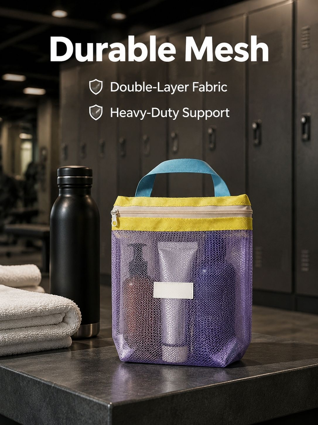 JMY - Portable Waterproof Mesh Toiletry Bag