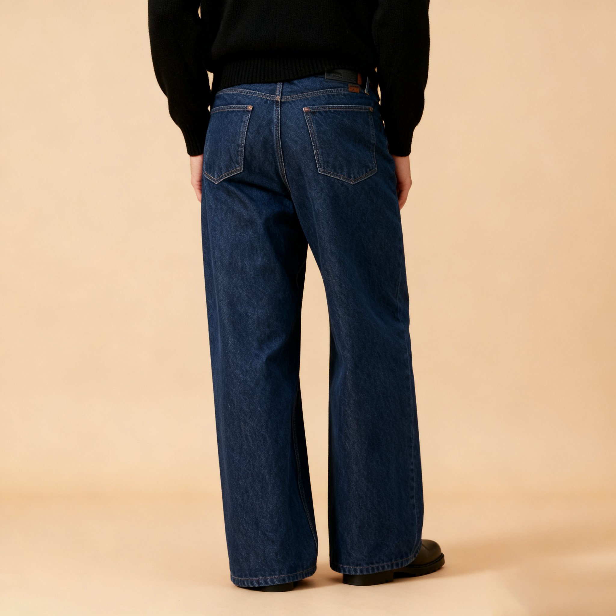 男性用ルーズフィットジーンズストレートタイプ