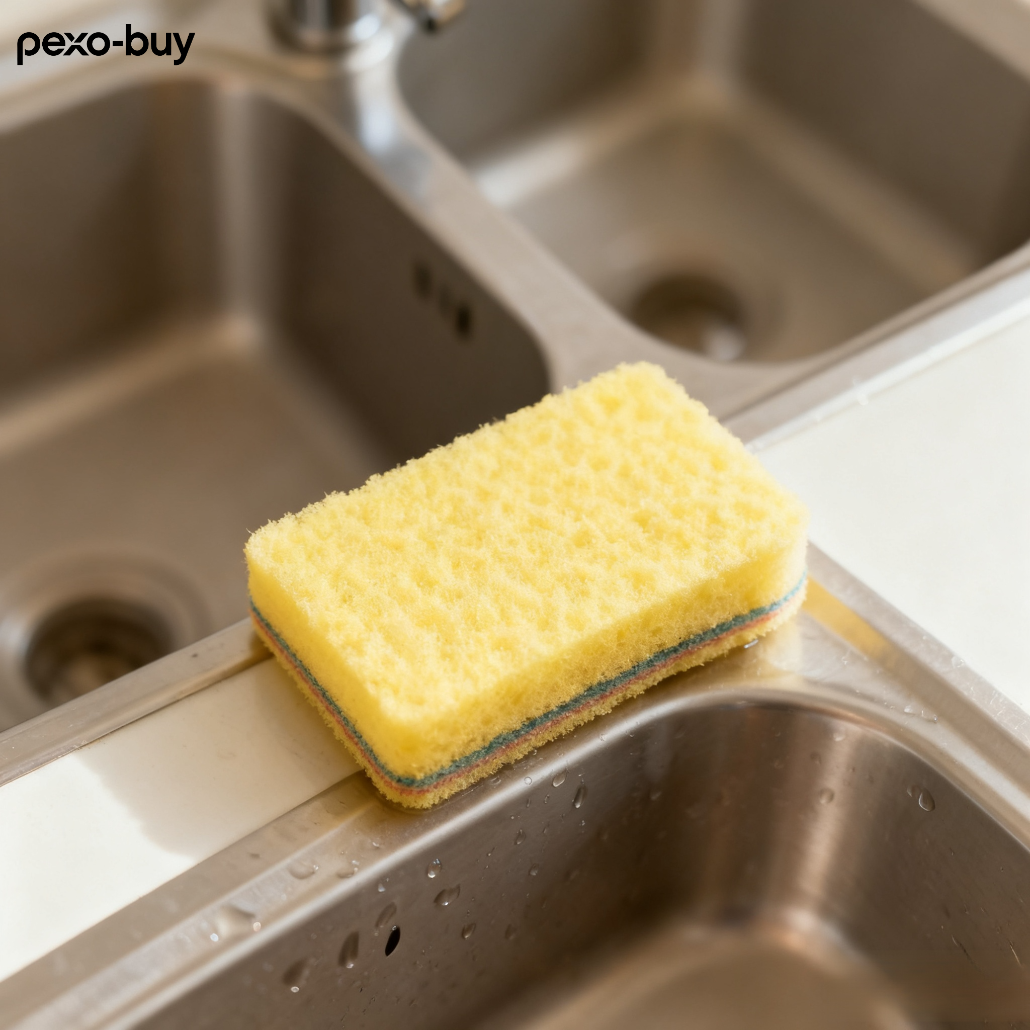 노란색 식기 세척 스펀지 (20개)