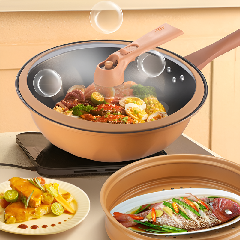 หม้อสุขภาพอเนกประสงค์ดินเผาไม่เคลือบ