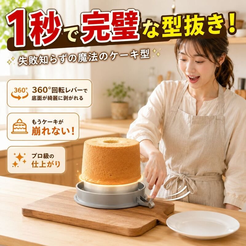パーフェクトリリース丸型ベーキングパン