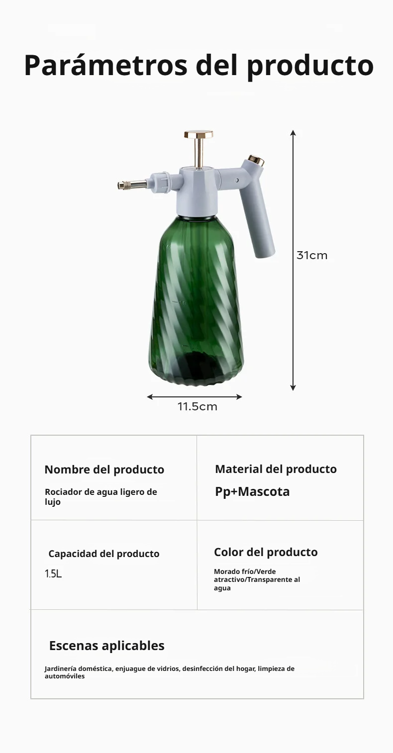 Botella de pulverización fácil de usar