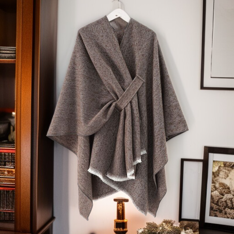  캐시미어 솔리드 컬러 숄 추동 케이프 담요
