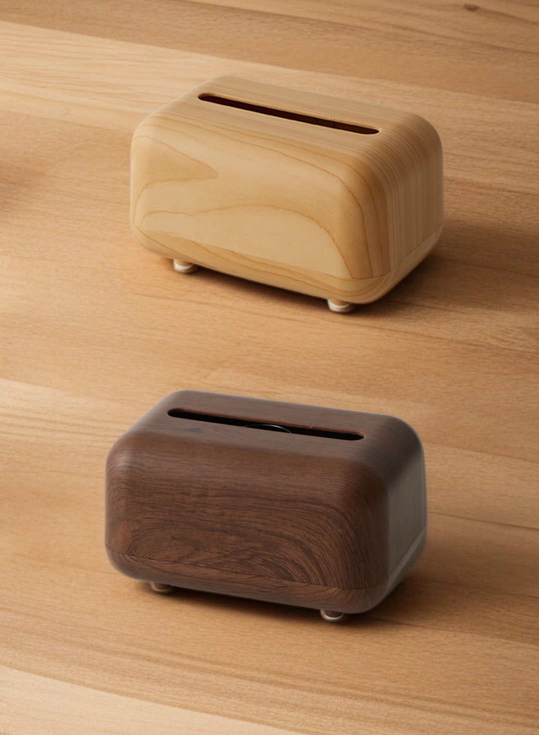 식탁에 잘 어울리는 자연 냅킨 상자