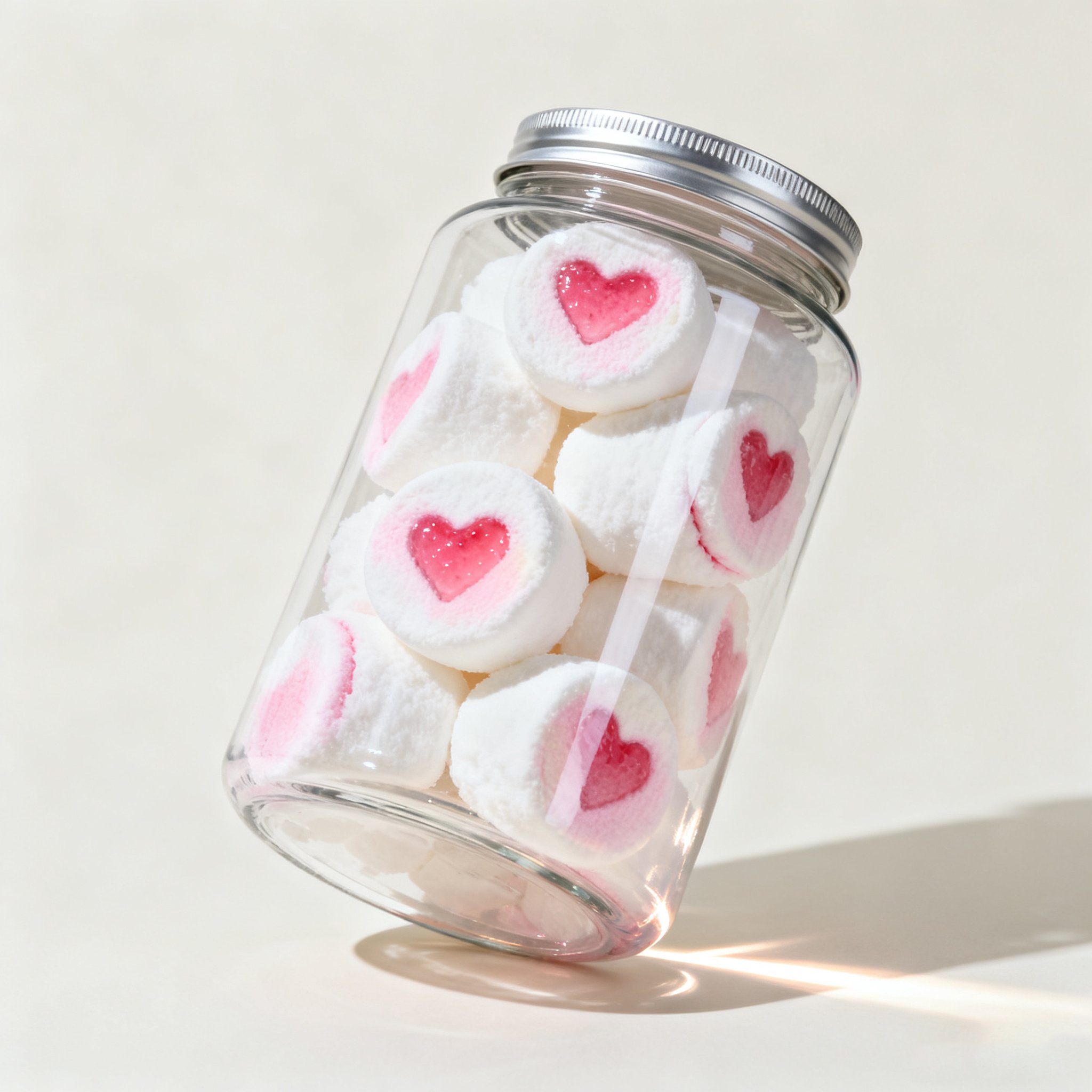 딸기 크림 마시멜로 제품 사진