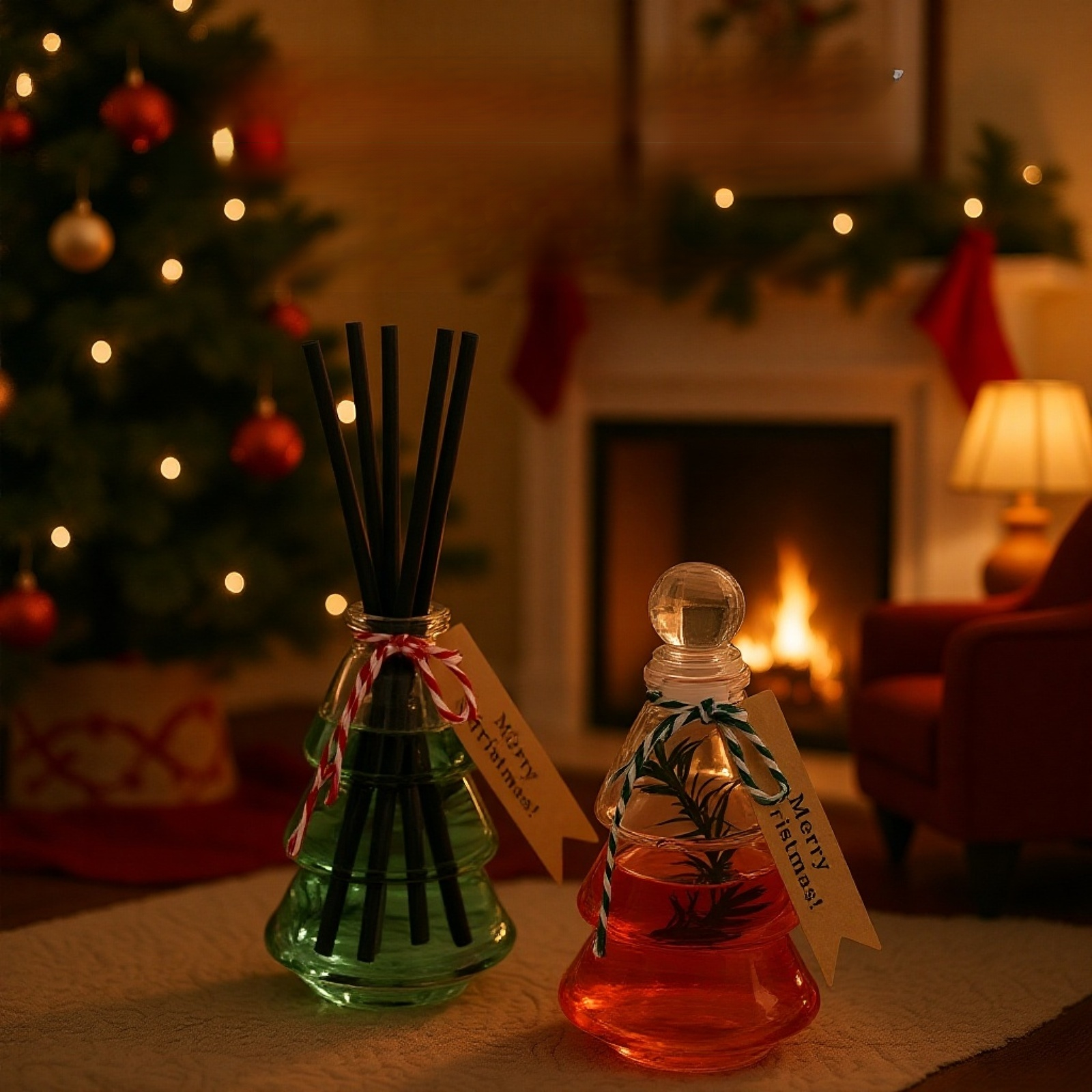 Vánoční dárkový set bezplamenného aroma difuzéru