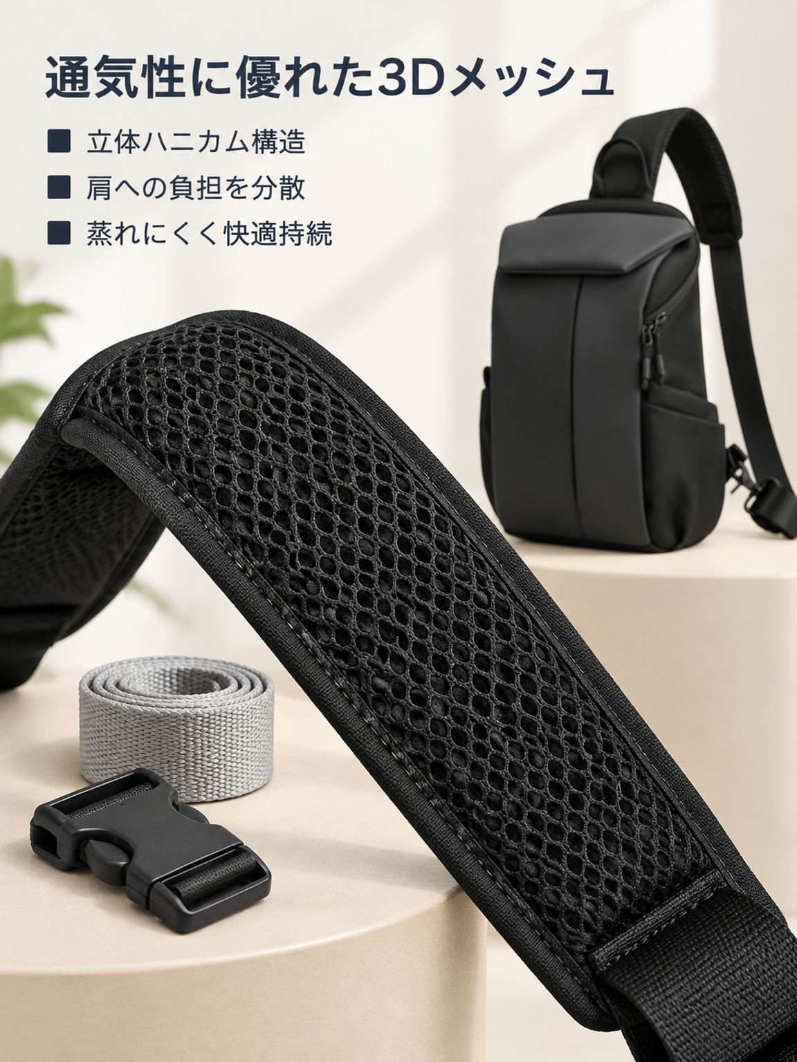 シンプルで上質なメンズショルダーバッグ