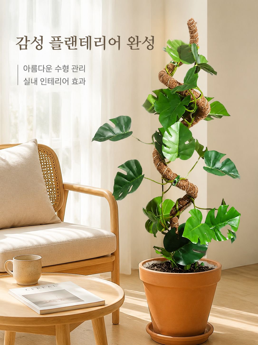 거북등 대나무 지지대 녹나주 고정 지지대 종려주