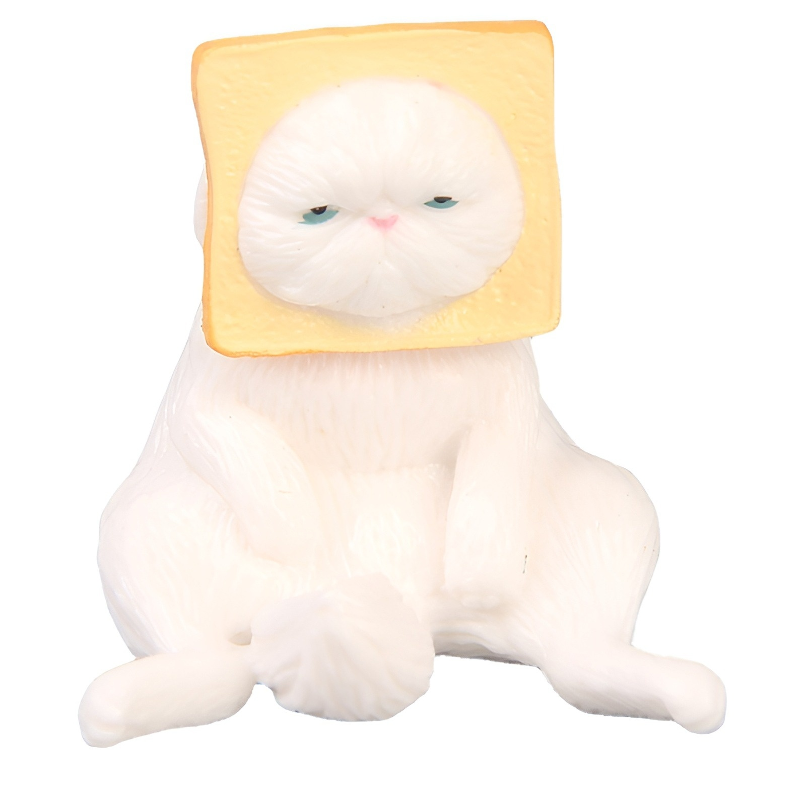 Cat Toast Bread Helmet Gashapon Toy