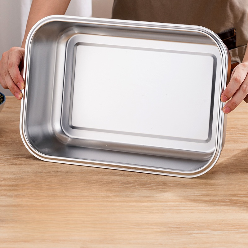 多用途厚手ステンレス米収納ボックス