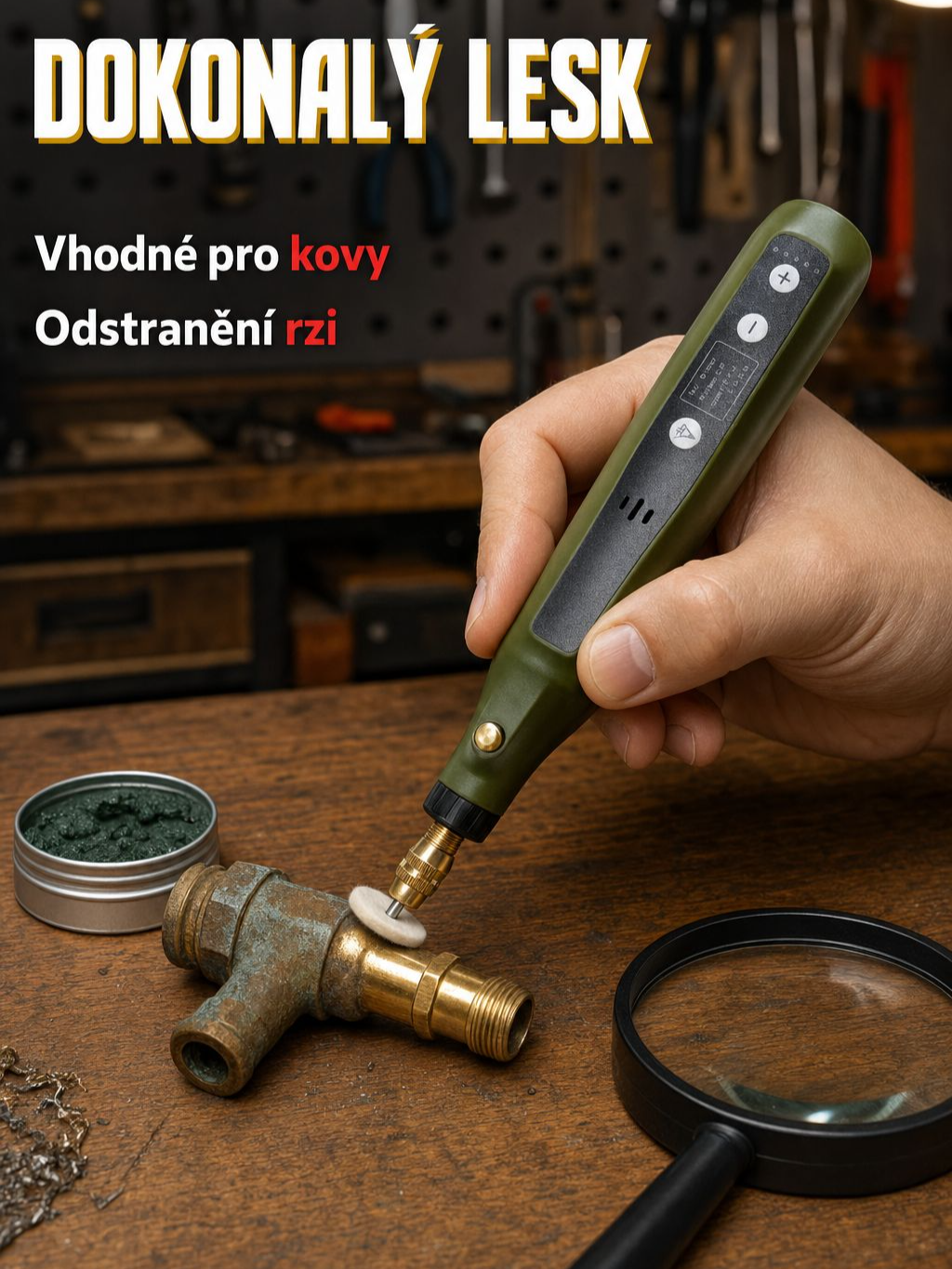 Speciální mini elektrická vrtačka a bruska pro gravírování a broušení