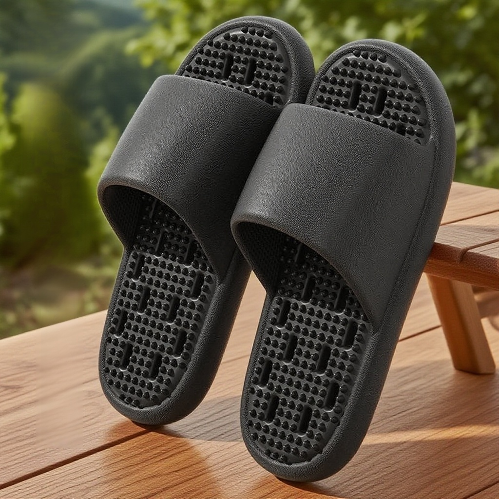 여자 욕실 목욕 미끄럼 방지 홈 슬리퍼