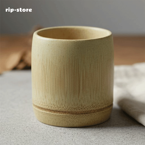 Natural unpainted bamboo products bamboo tube cups (10 pieces)