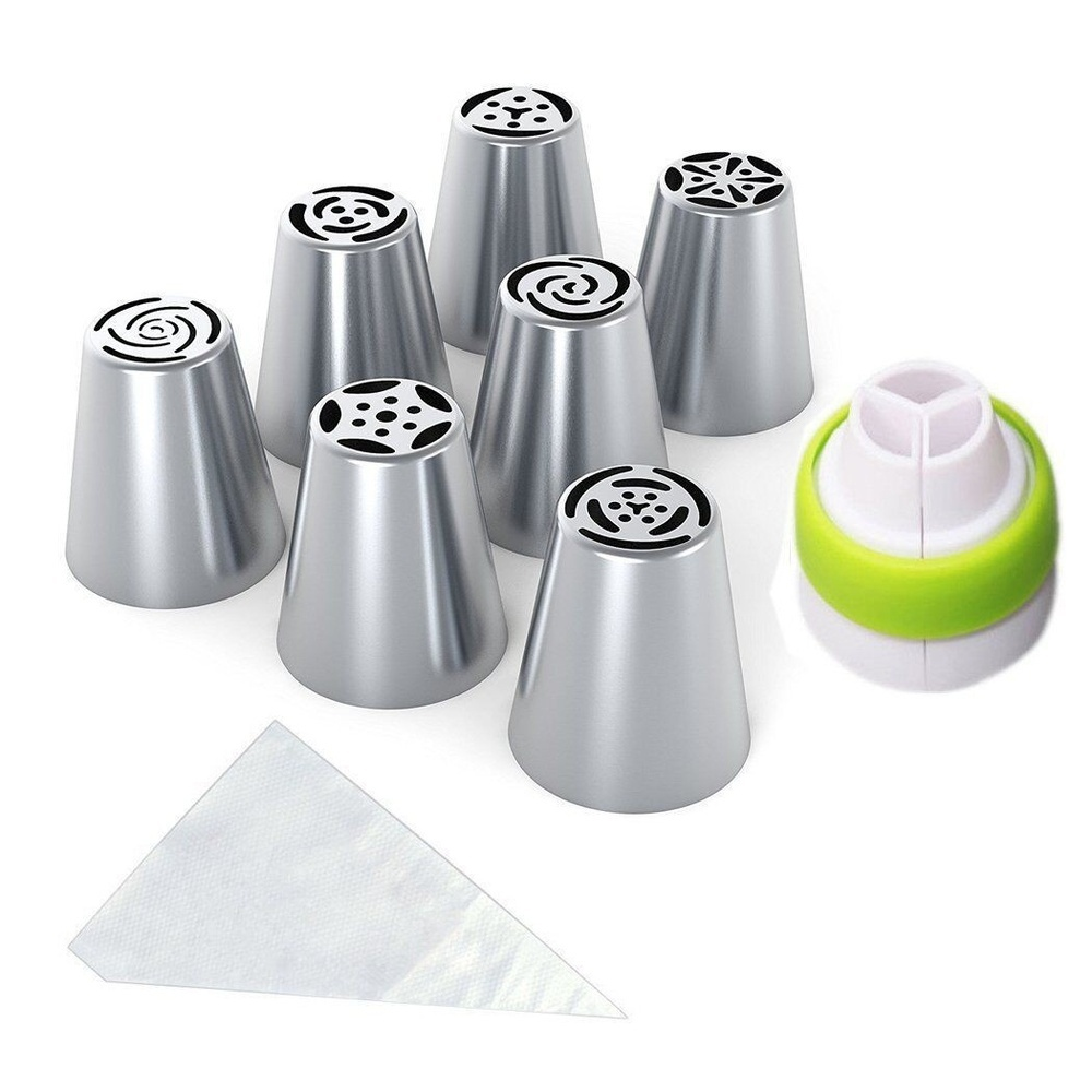 Piping nozzle and butter piping tool set 