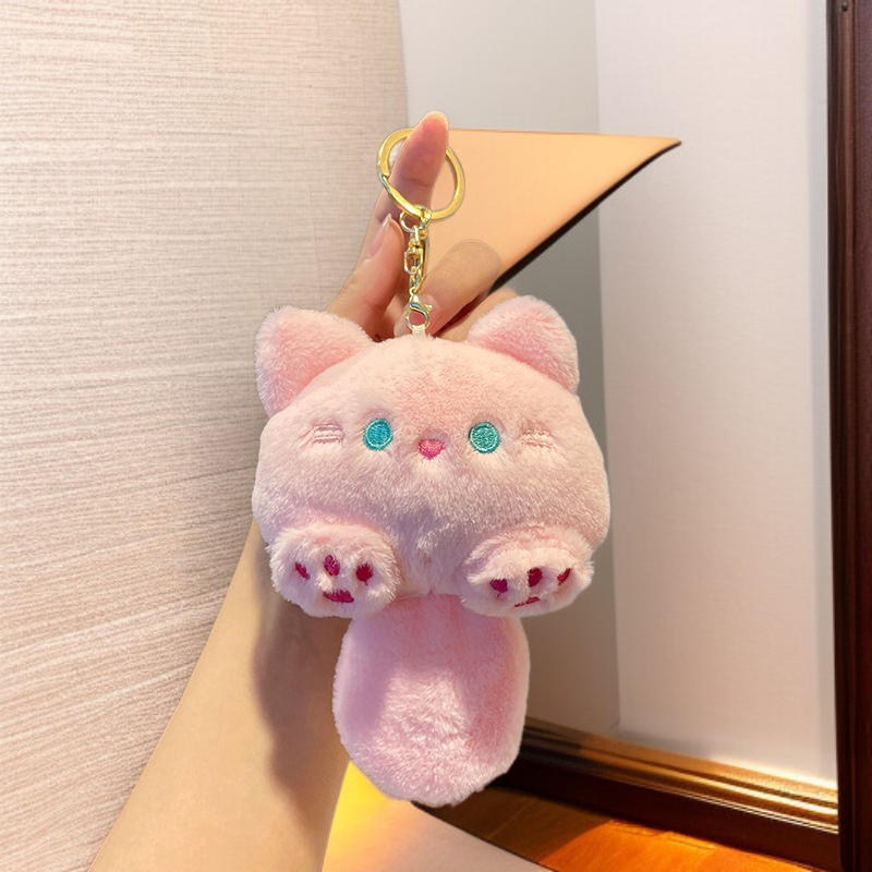 Katzenplanet Schlüsselanhänger Quietschende Plüsch-Katzenfigur