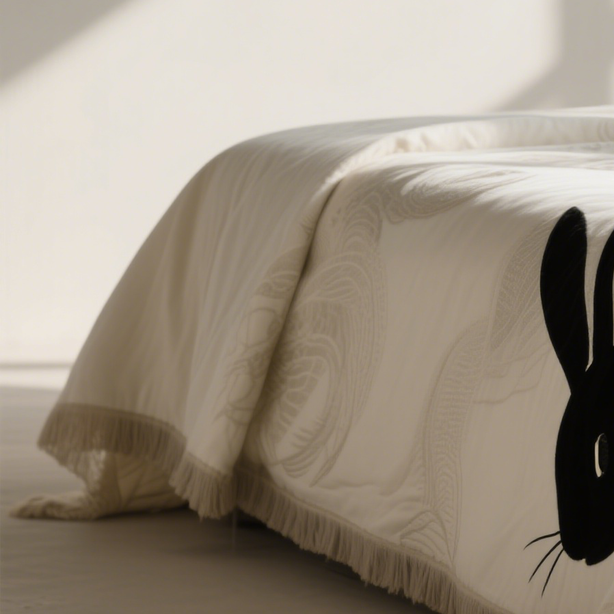 Detalle de la textura suave de la manta multifuncional