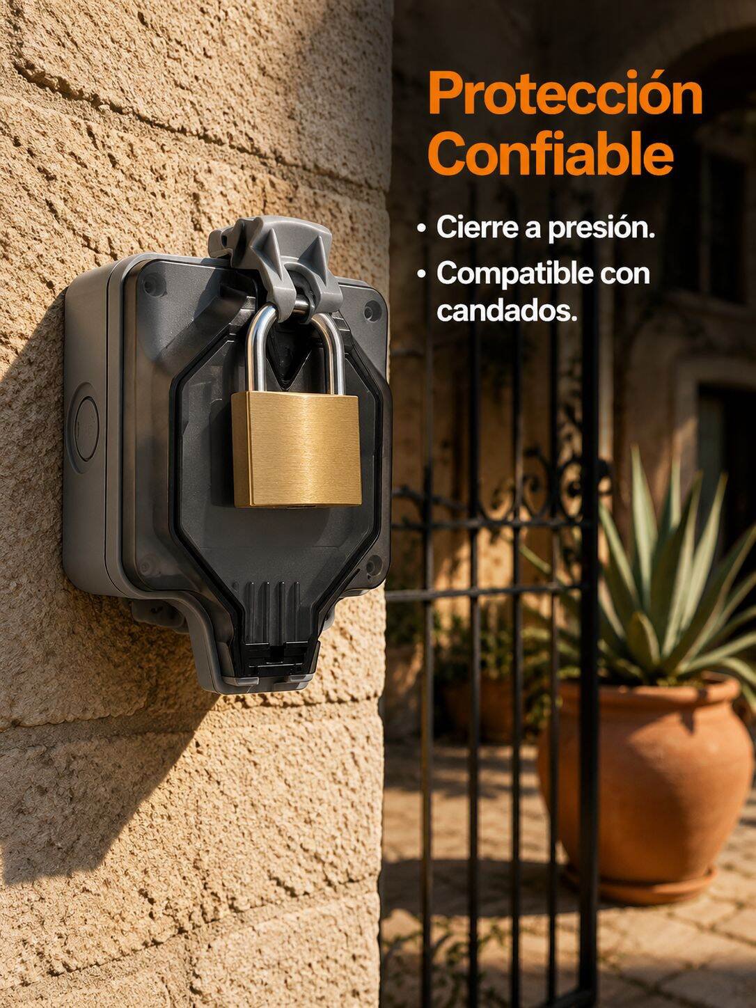 Tapa protectora de enchufe exterior