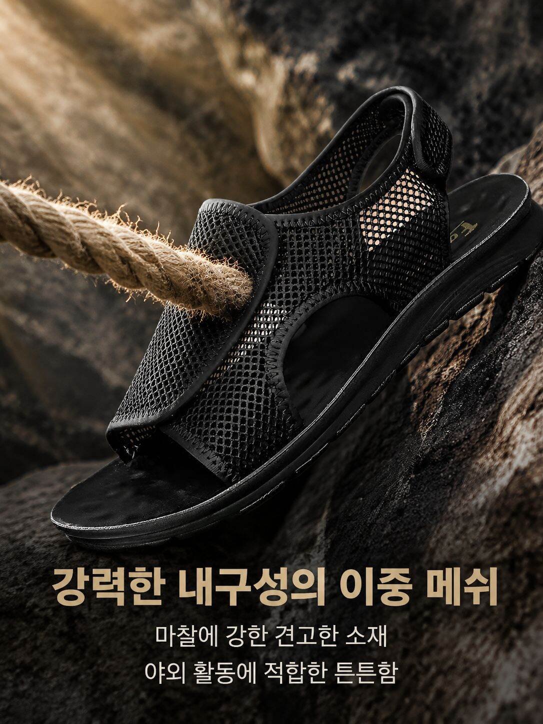 캐주얼 스타일 남성 샌들 디자인
