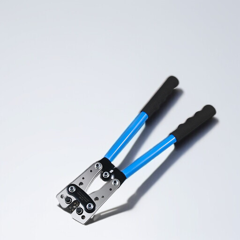 大型ケーブルカッター圧着セット 冷圧端子クランプ ノーズベア圧着プライヤー 裸圧着ケーブルカッター