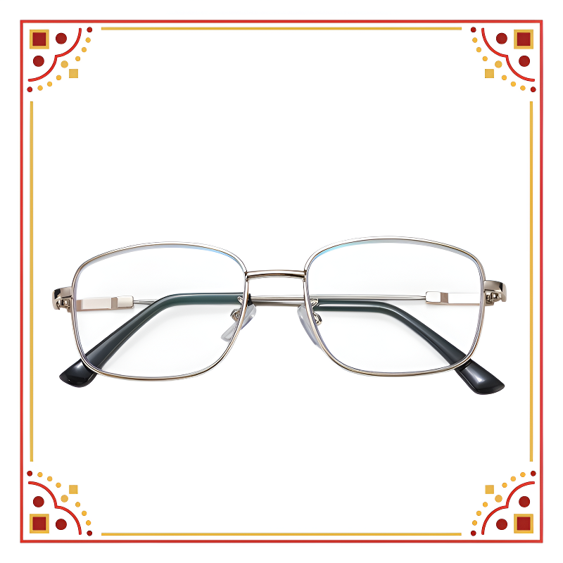 Gafas de lectura multifocales con montura de titanio ultraligera y gran marco