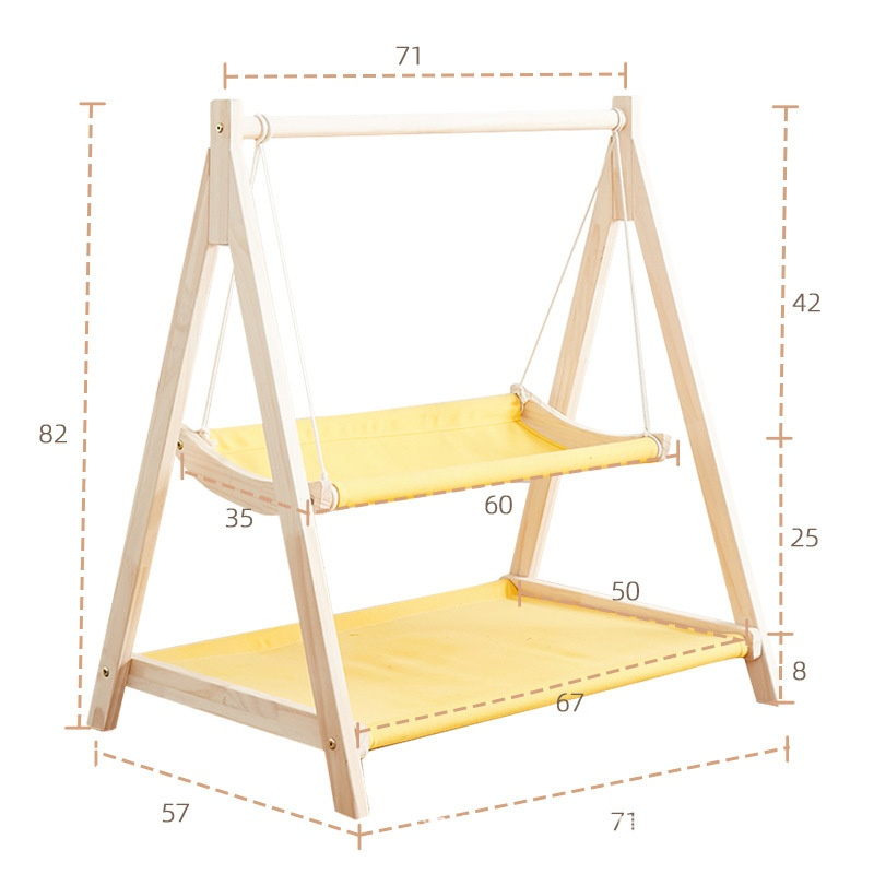 Doppelstöckige Hängematte für Kleintiere