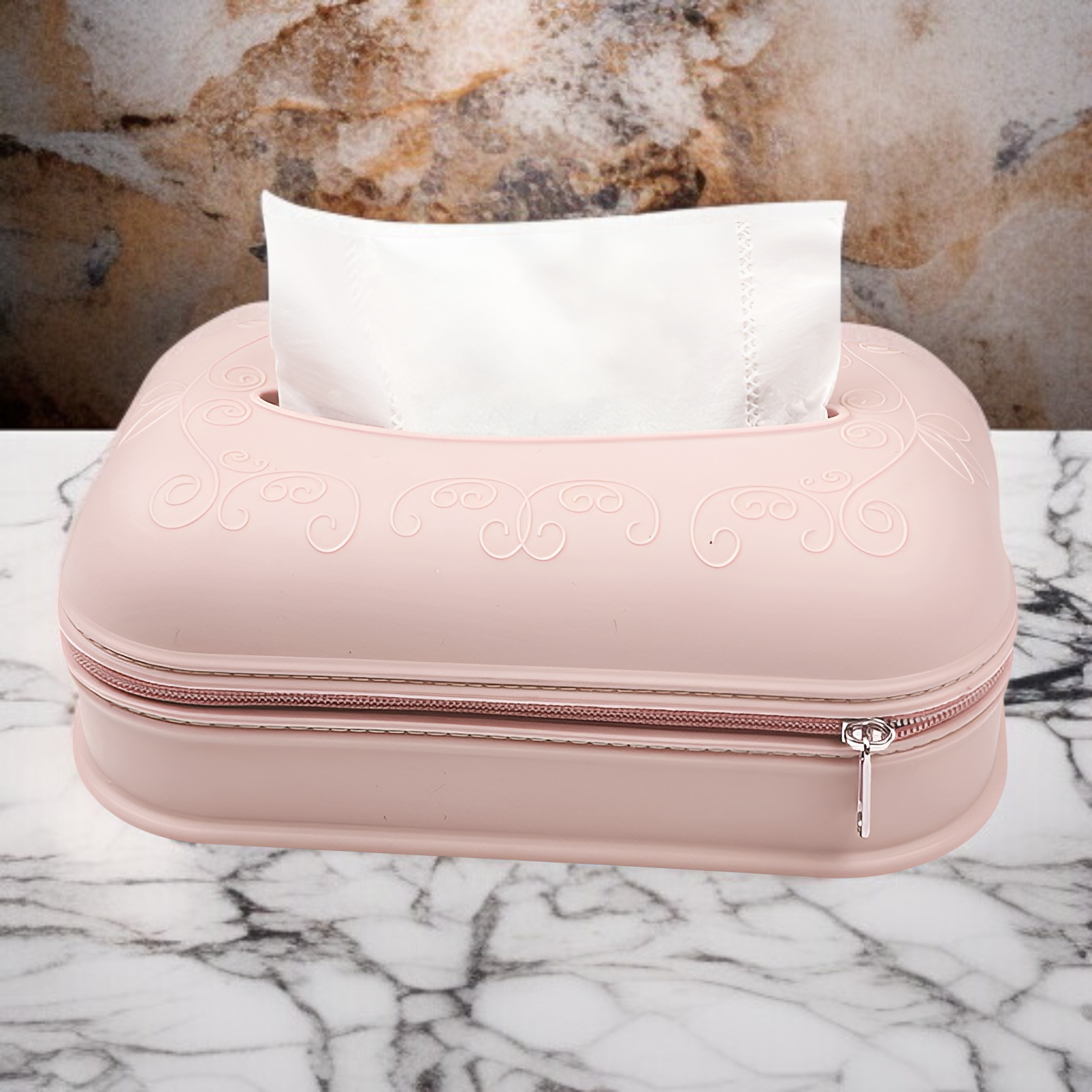 지퍼 실리콘 티슈 케이스