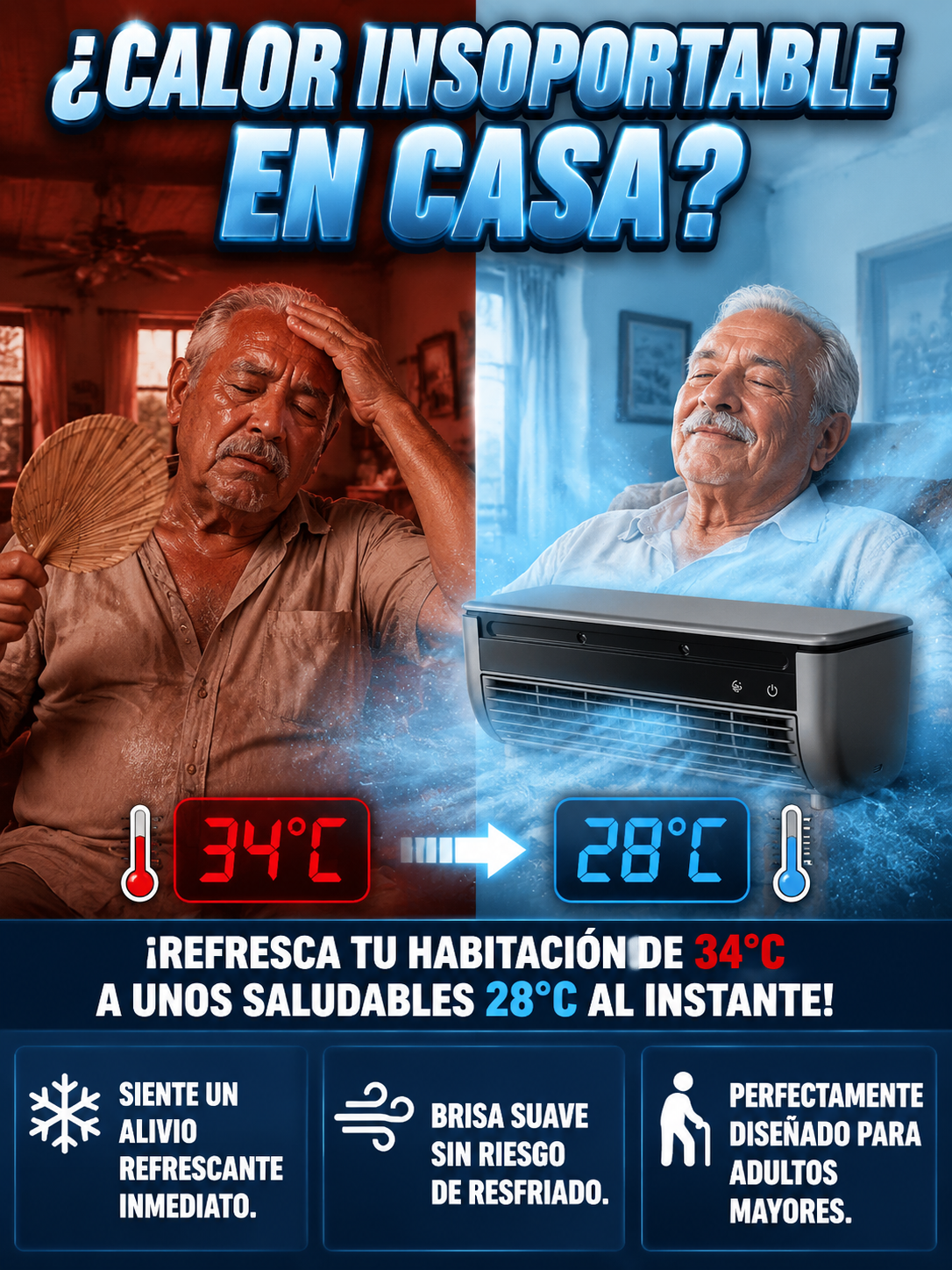 【 Zero Instalación 】Climatizador Portátil Beople: ¡Frío instantáneo sin romper muros!