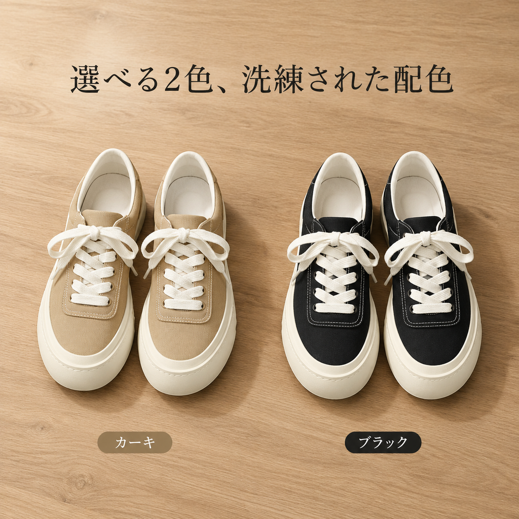 クラシックな日系メンズキャンバスシューズ