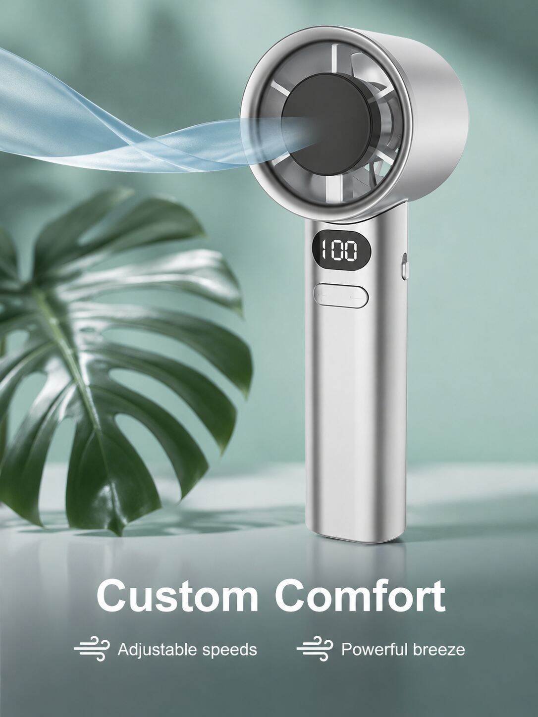 Portable USB Rechargeable Mini Fan for Indoor Outdoor Office Home and Meeting Room