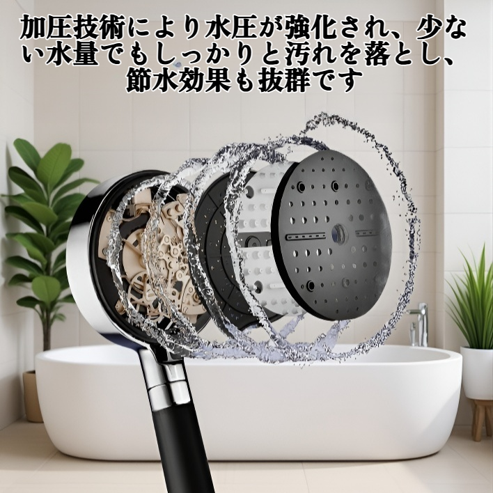 強力な加圧式大型シャワーヘッドパネル
