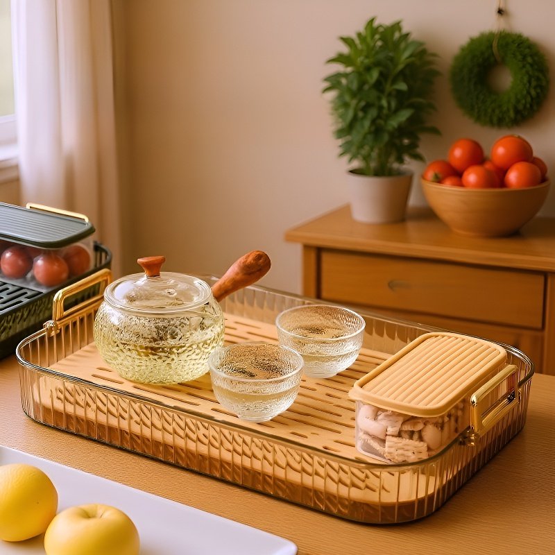 가정용으로 새롭게 출시된 이중 구조 물 빠짐 트레이