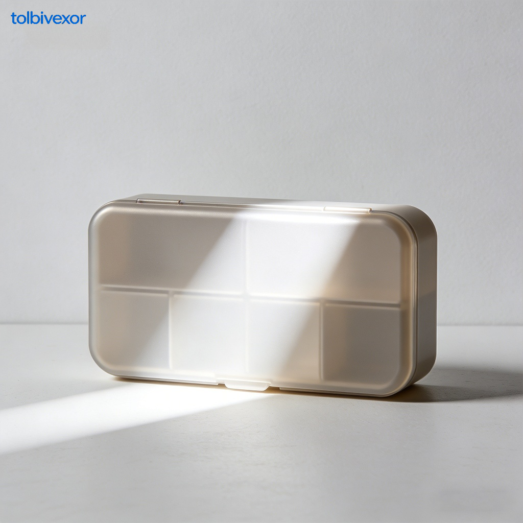 Light-proof portable pillbox