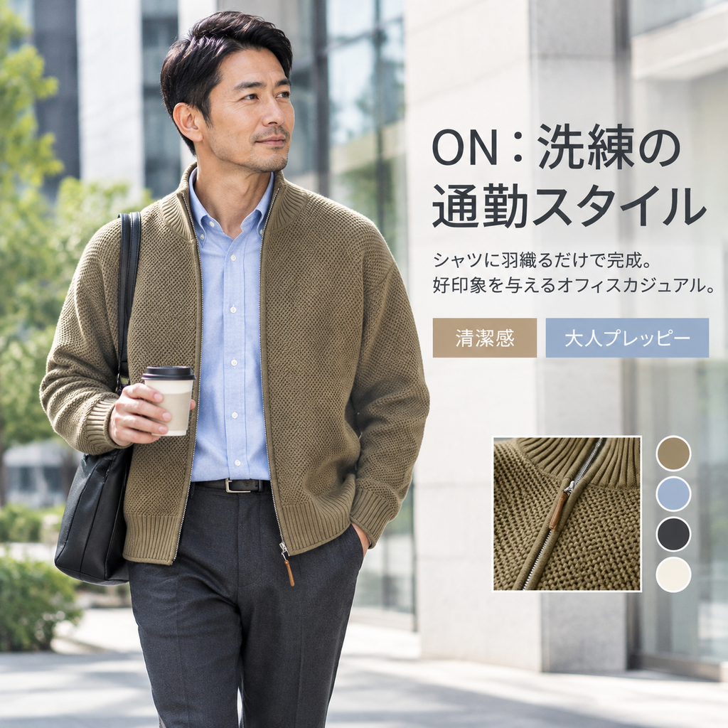 日系シンプルヴィンテージニットメンズ