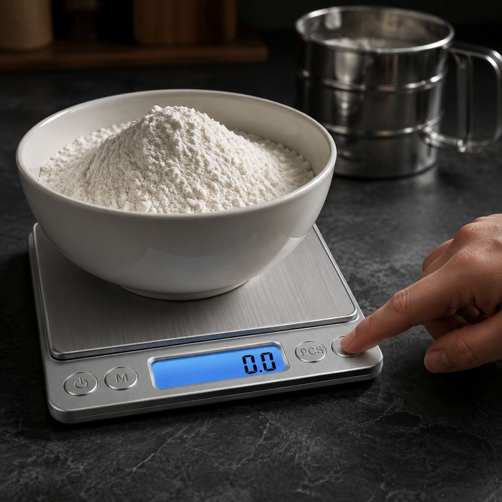 Balance électronique de cuisine précise en grammes, spéciale pâtisserie, en acier inoxydable