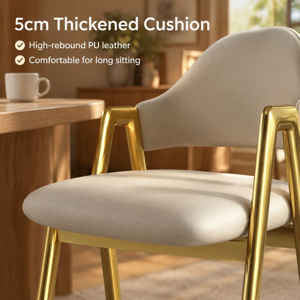 Modern Light Luxury A-Frame Chair with Backrest