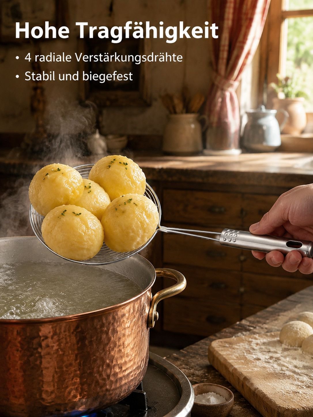 Rostfreier Schaumlöffel aus Edelstahl