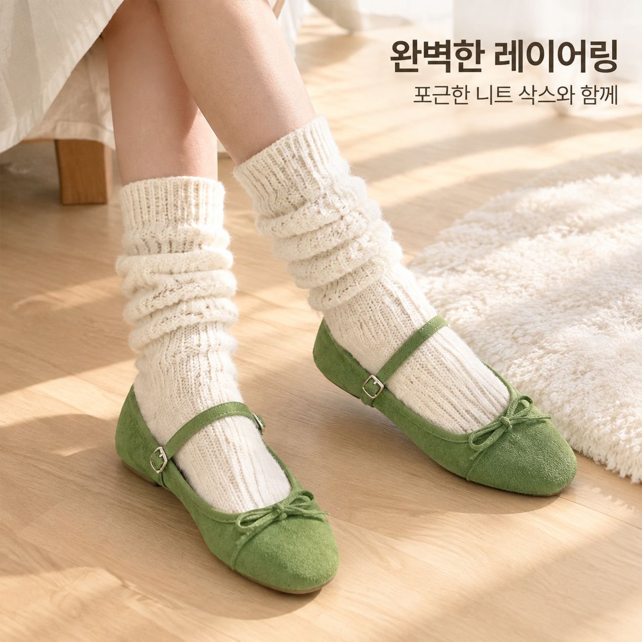 처음 만나는 증가 메리 제인 단화 프렌치 리본 장식 드레스 매치 2025 가을 겨울 신상