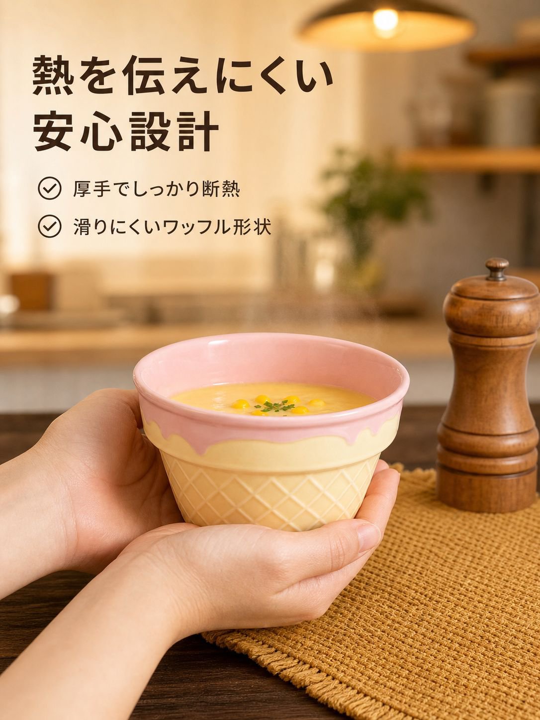 かわいい陶器の食器